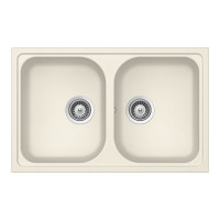 VION200SVANI Chiuveta bucatarie Schock Viola N-200S Cristalite Vanilla 790 x 500 mm, compozit granit, reversibila, montare pe blat, bej deschis VION200SVANI imagine 27949