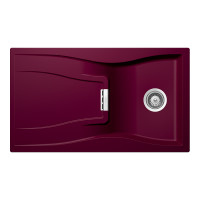WATD100BERR Chiuveta bucatarie Schock Waterfall D-100 Cristadur Berry 860 x 500 mm, compozit granit, reversibila, montare pe blat, purpuriu roz WATD100BERR imagine 28240