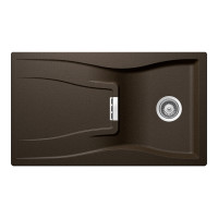 WATD100BRON Chiuveta bucatarie Schock Waterfall D-100 Cristadur Bronze 860 x 500 mm, compozit granit, reversibila, montare pe blat, maro bronz WATD100BRON imagine 28236