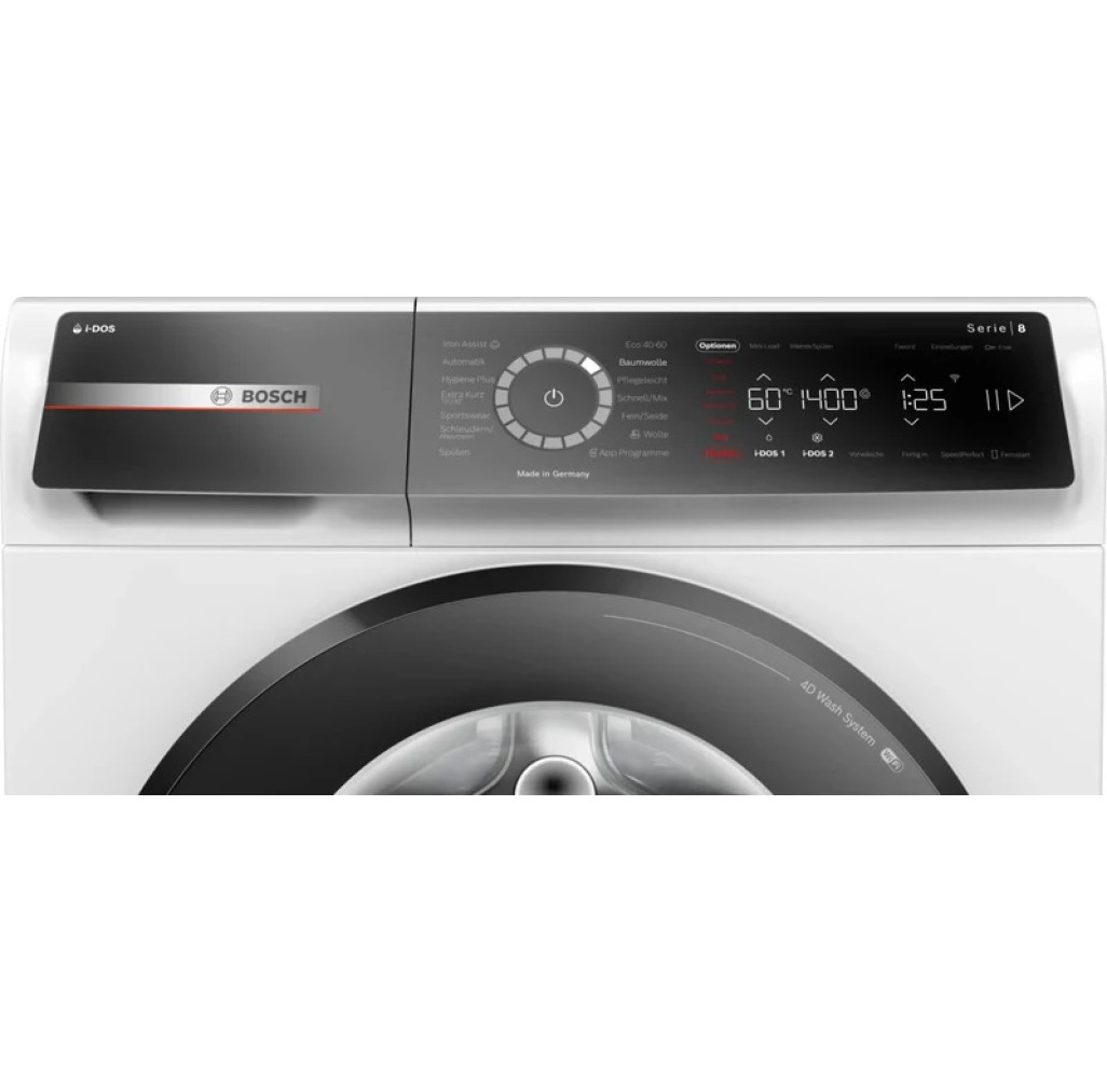 WGB244A40 Masina de spalat rufe BOSCH seria 8 WGB244A40, Clasa A, HomeConnect, i-DOS, Spalare 4D, 9 kg, 1400 U/min - BOSCH WGB244A40 imagine 1