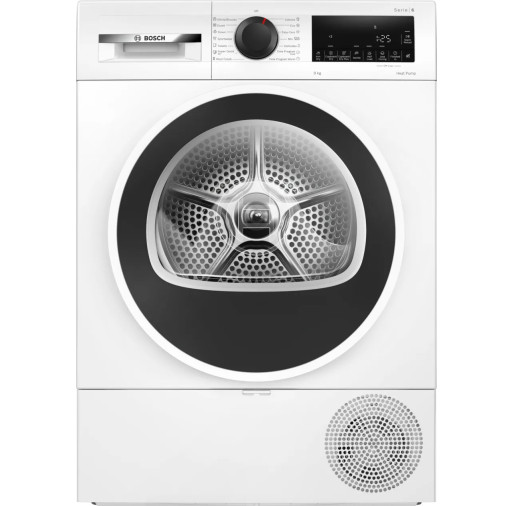 Uscator de rufe Bosch WQG24101BY cu condensare și pompă de căldură,seria 6, 9 kg Alb WQG24101BY  imagine