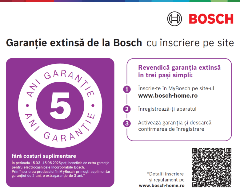 5 ani garantie la electrocasnicele incorporabile