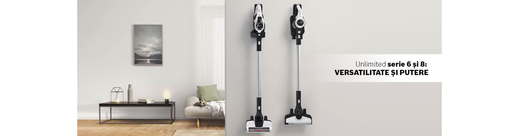 Noile aspiratoare verticale Unlimited seria 6 și 8