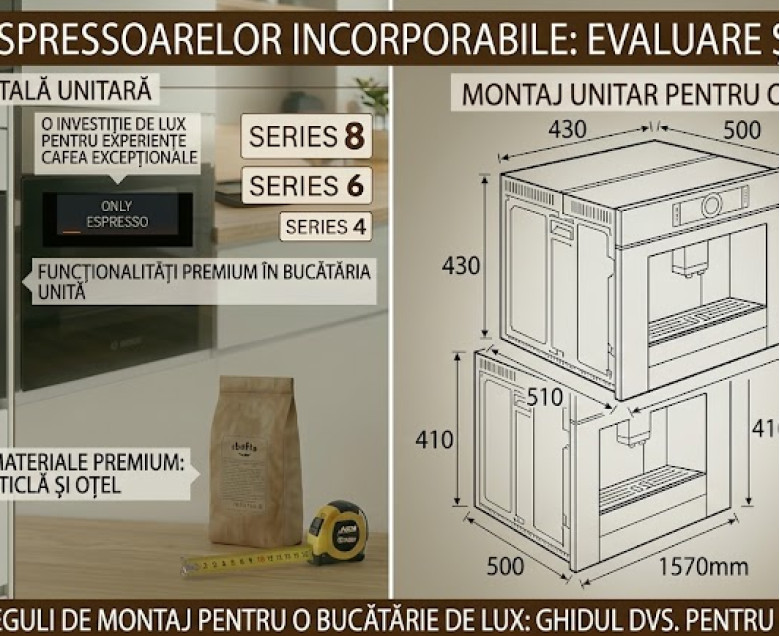 Merită un espressor incorporabil? Detalii de montaj și mentenanță pentru o bucătărie de lux