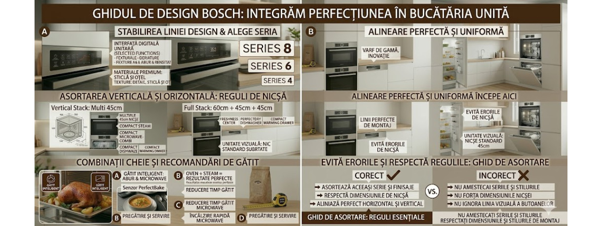 Ghid de design Bosch: Cum să asortezi electrocasnicele dintr-o linie vizuală
