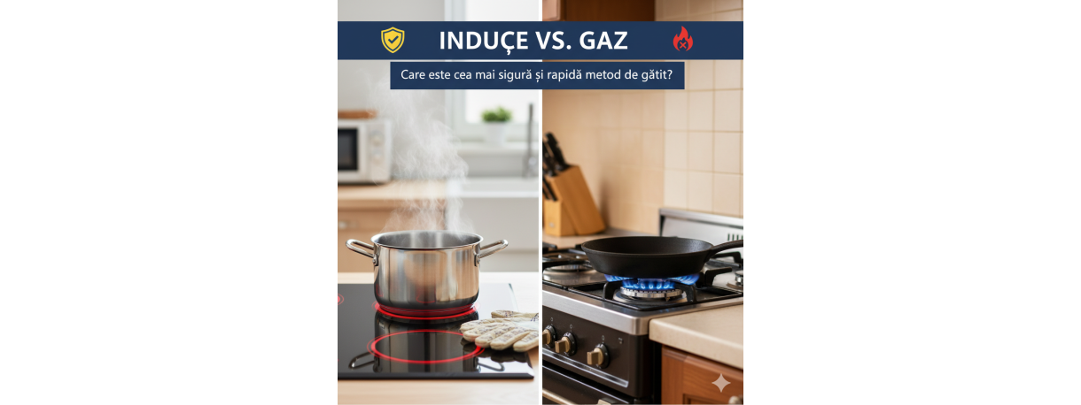 Inducție vs. Gaz: Cea mai sigură metodă de gătit pentru familii