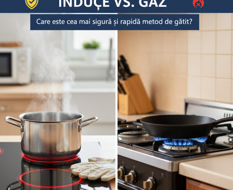 Inducție vs. Gaz: Care este cea mai sigură și rapidă metodă de gătit pentru o familie cu copii?