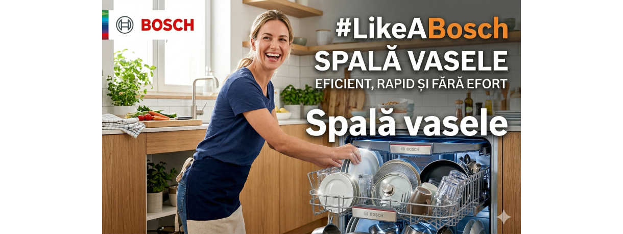 Spală vasele #LikeABosch: Tehnologie Zeolith și eficiență maximă