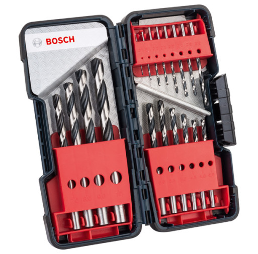 2608577350 Set de 18 burghie elicoidale HSS PointTeQ ToughBox  - ROBERT BOSCH 2608577350 imagine