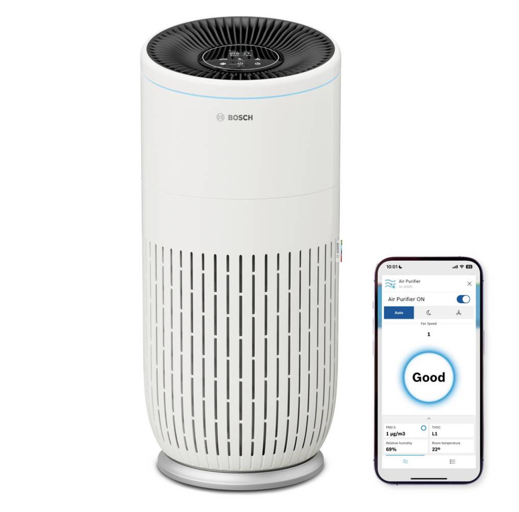 Purificator de aer Bosch 7733703377 Air 6000i, 125 m², alb, negru - BOSCH 7733703377 imagine 1