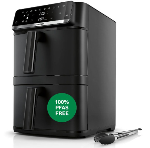 Friteuză cu aer cald cu sertar dublu suprapus MAFD661B7 Seria 6, Negru MAFD661B7 imagine