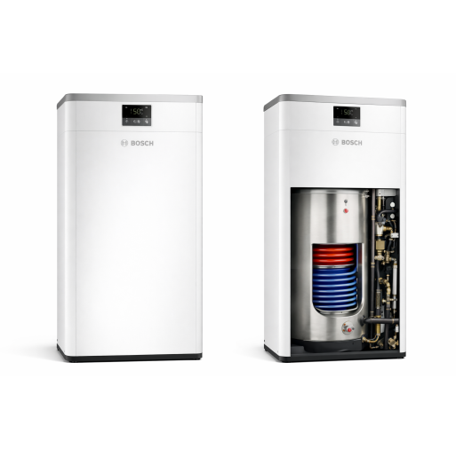 7738601248 Unitate interioară de pardoseală monoenergetică, cu boiler a.c.m și opțiune de încălzire solară Compress 6000 - AWM S 5-9 cu încălzire electrică suplimentară 2/ 4/ 6/ 9 kW - BOSCH 7738601248  imagine