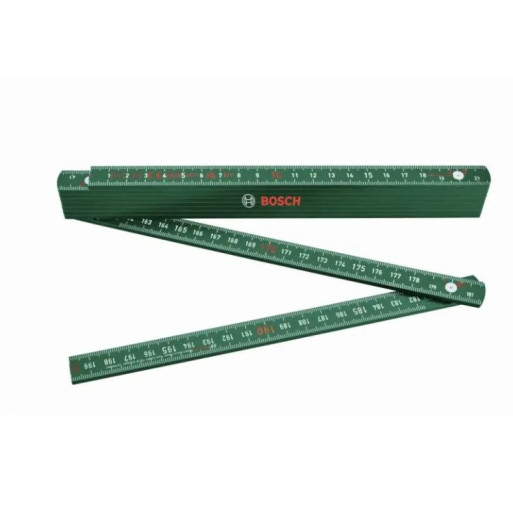 Riglă pliabilă de 2 m Bosch 1600A02ET4 pentru măsurători precise - ROBERT BOSCH 1600A02ET4  imagine