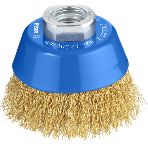 1608614020 Perie-oală de sârmă ondulată 70 cu înveliș din alamă  - ROBERT BOSCH 1608614020 imagine