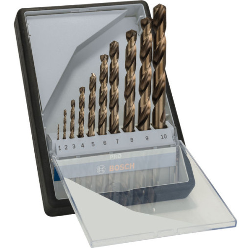 2607019925 Set Robust Line de 10 burghie pentru metal HSS-Co  - ROBERT BOSCH 2607019925 imagine