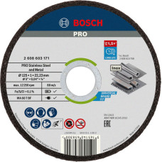 2608603255 Disc de tăiere din material compozit PRO Stainless Steel and Metal, 125 x 1 x 22,23 mm, drept, 10 buc. 2608603255 imagine 20169