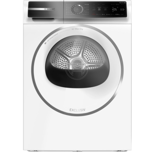 Uscator de rufe Bosch WRB247CEBY cu condensare și pompă de căldură seria 8, 9 kg Alb WRB247CEBY imagine