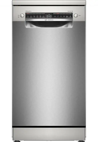 Masina de spalat vase Bosch SPS4HMI49E independenta 10 seturi Silver Inox anti amprenta 45 cm