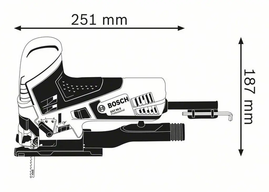 Ferăstrău vertical GST 90 E 060158G000  în România