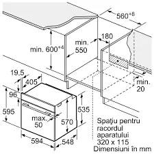 Cuptor electric Bosch HBA573BB1 incorporabil 60 cm seria 4 Negru în România