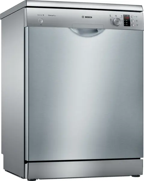 Maşină de spălat vase Bosch SMS25AI05E independenta 12 seturi Silver Inox anti amprenta 60 cm 