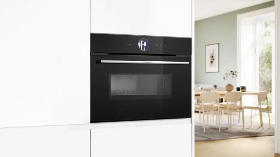 Cuptor compact multifuncțional Bosch CMG7761B1 incorporabil cu opțiune de microunde 60 cm seria 8 Negru în România