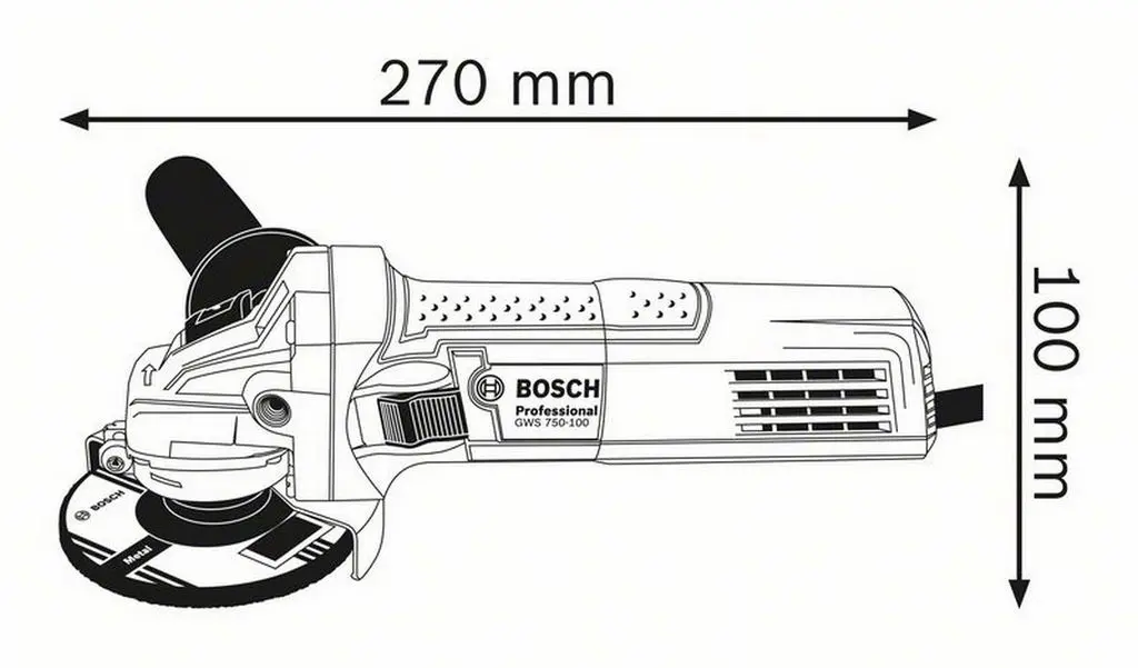 Polizor unghiular GWS 750 (125 mm) Professional 0601394001 cumpăra