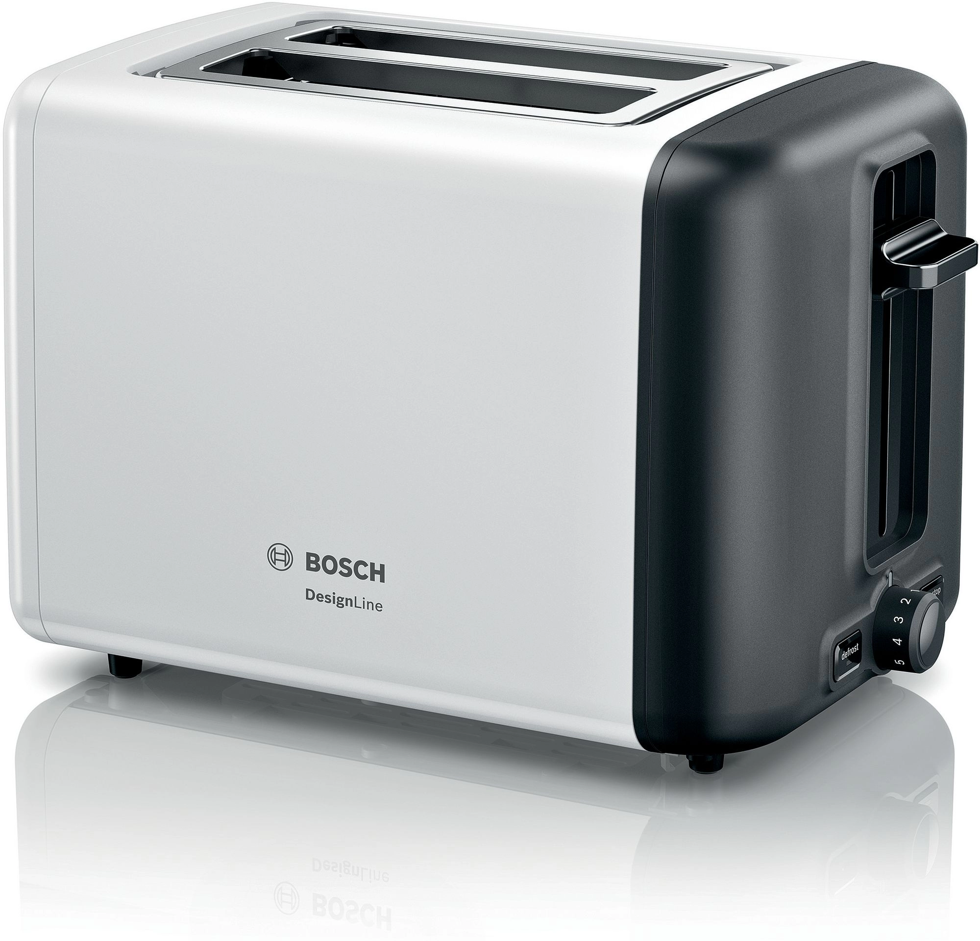 Toaster sandwich Bosch TAT3P421 Compact DesignLine 970W Alb