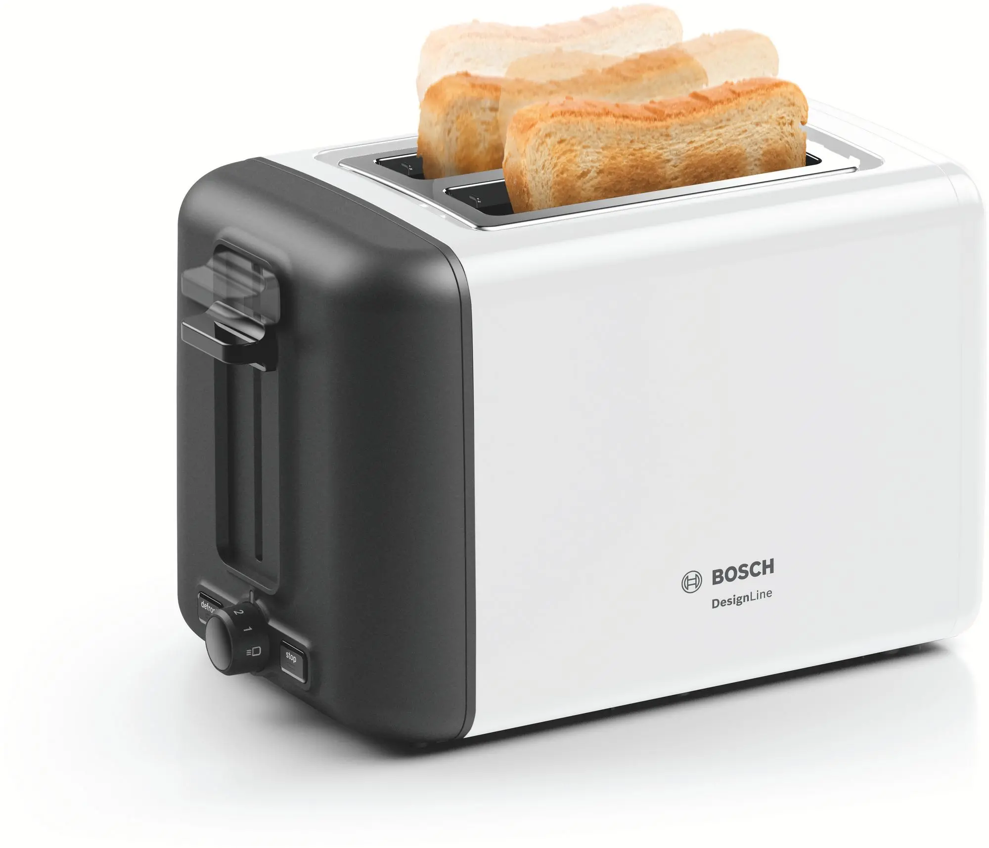 Toaster sandwich Bosch TAT3P421 Compact DesignLine 970W Alb cumpăra