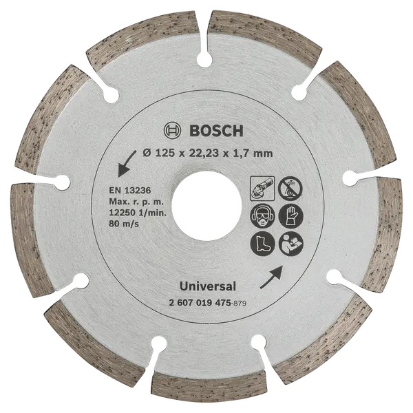 2607019475 Disc de tăiere diamantat pentru materiale de construcţii, Ø 125 mm 