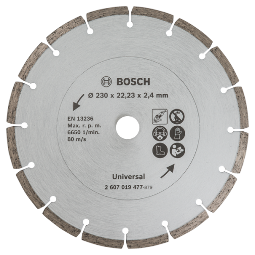 2607019477 Disc de tăiere diamantat pentru materiale de construcţii, Ø 230 mm 