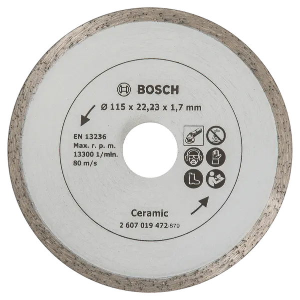 2607019472 Disc de tăiere diamantat pentru plăci ceramice Ø 115 mm 